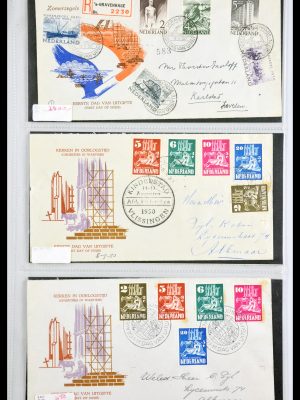Stamp collection 29540 Netherlands 1950-1982 FDC's.