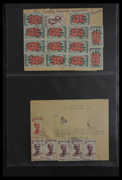 Stamp collection 29885 Madagascar 1890-1950.