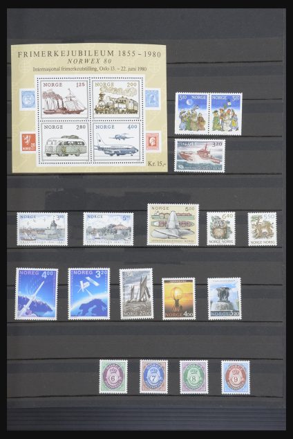 Stamp collection 31664 Norway 1976-1991.